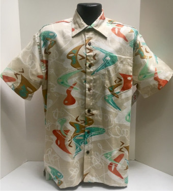 Boomerang Bark Cloth Hawaiian Shirt